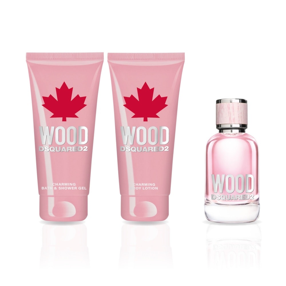 Dsquared2 Coffret DSQUARED2 WOOD Femme 50ml + 2 cadeaux Coffret Eau de Toilette + 2 cadeaux