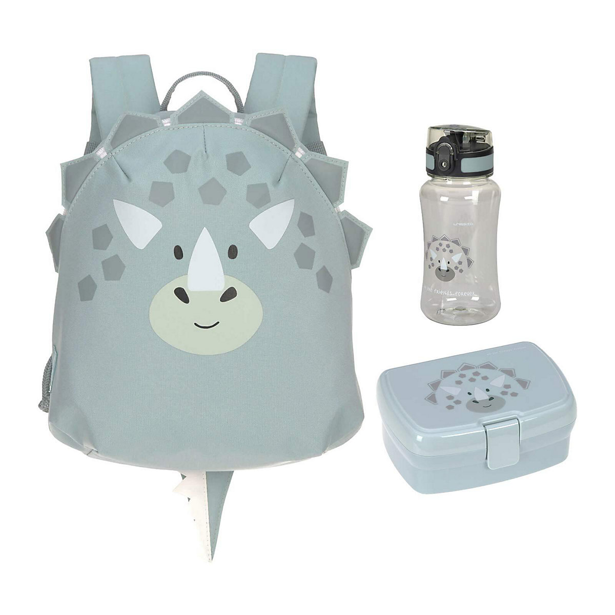 About Friends Kinder Rucksack mit Lunchset Dino grün Kindergartenrucksäcke