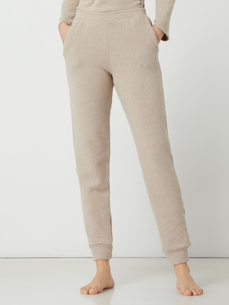 Sweathose mit Stretch-Anteil in beige meliert