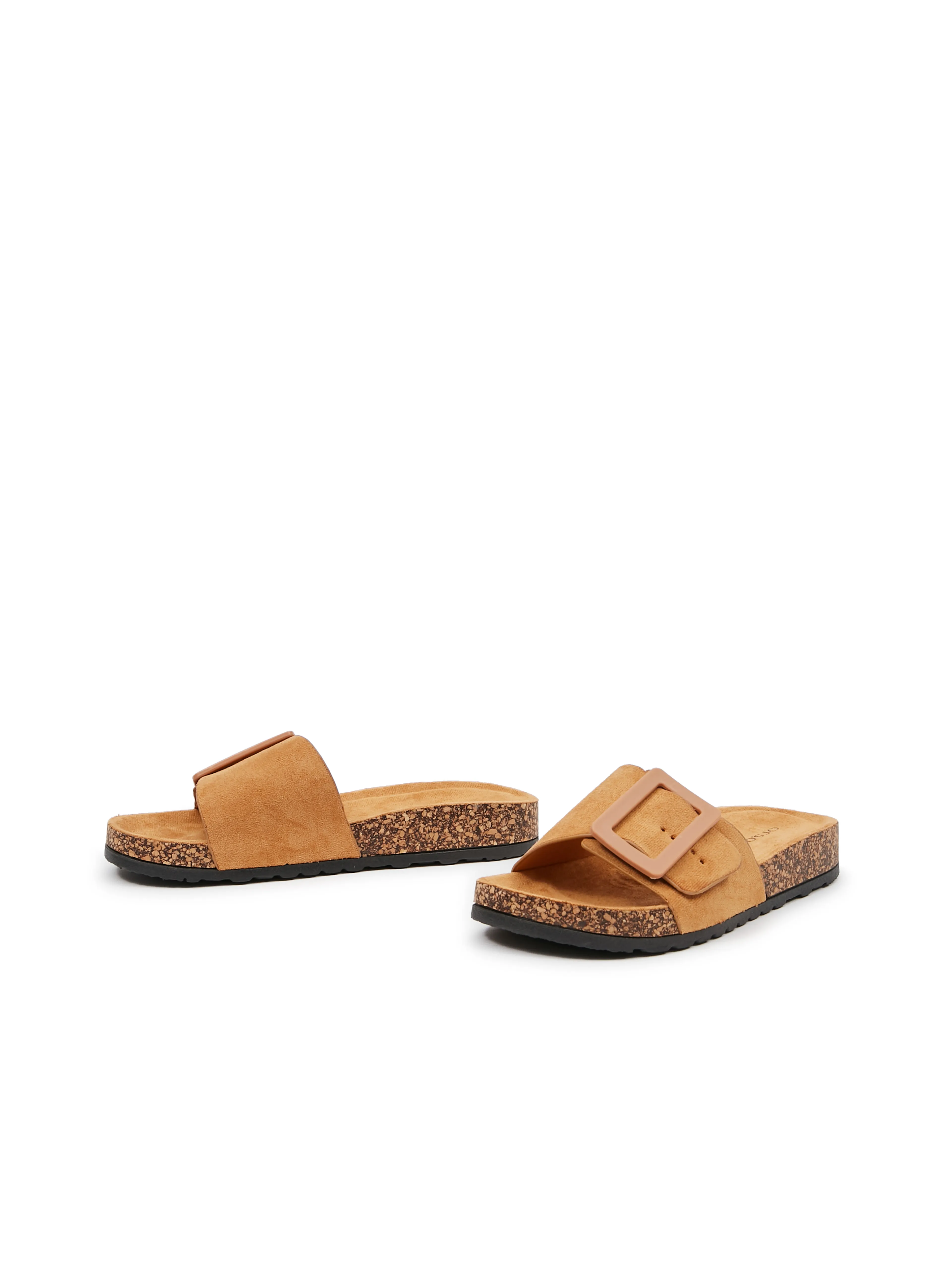 Braune Damenpantoffeln aus Wildleder ORSAY