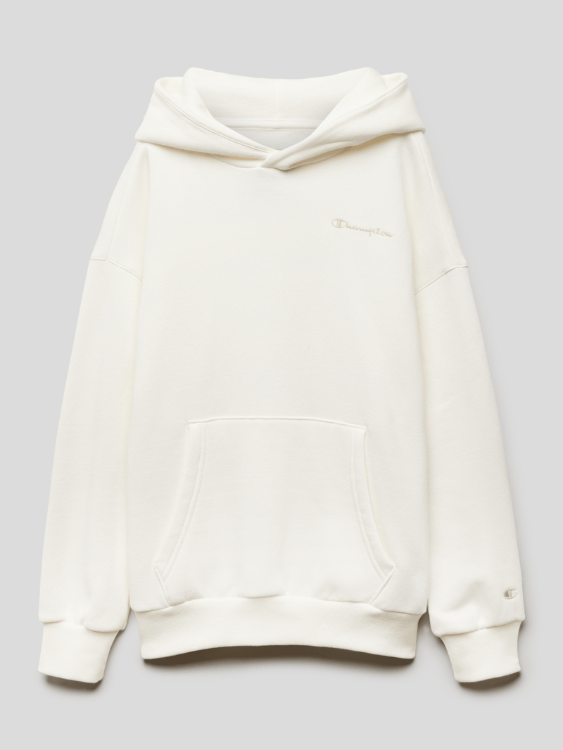 Hoodie mit Känguru-Tasche Modell 'Rochester' in offwhite