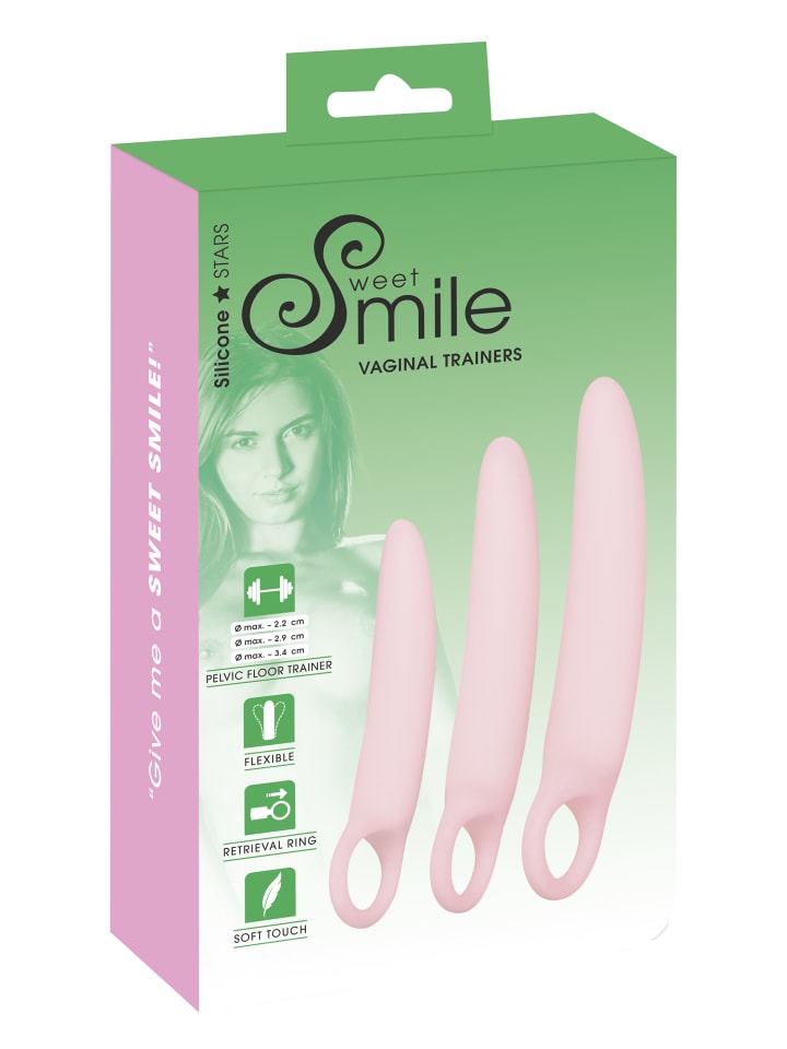 Sweet Smile Dildo-Set Vaginal Trainers in rosa günstig kaufen 19 cm