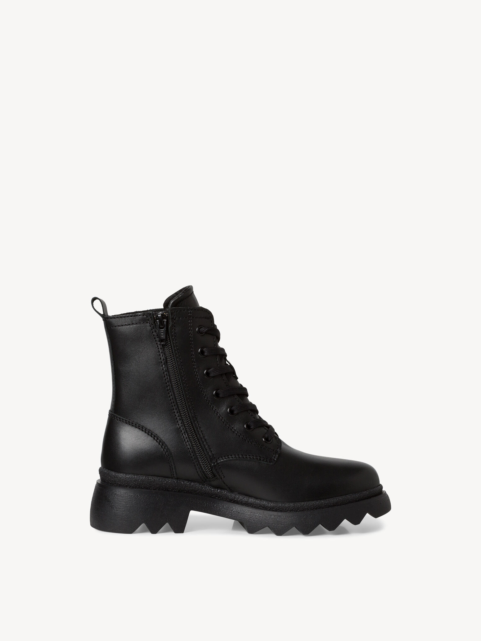 Bottine en cuir - noir