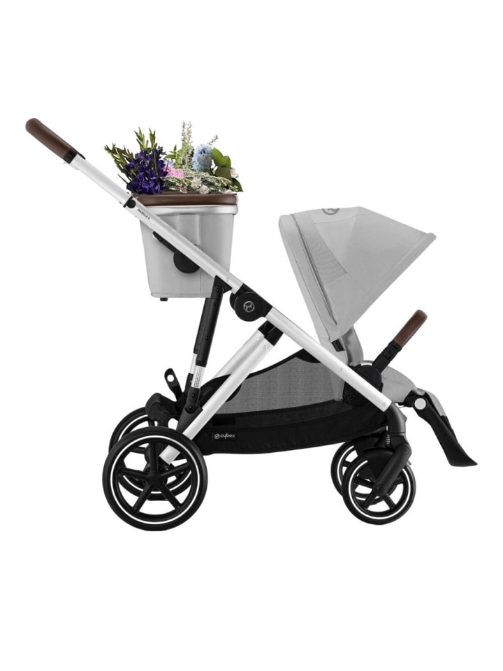 Cybex Cybex Gazelle S Kinderwagen - Farbe: Stone Grey / Gestell Silver günstig kaufen onesize