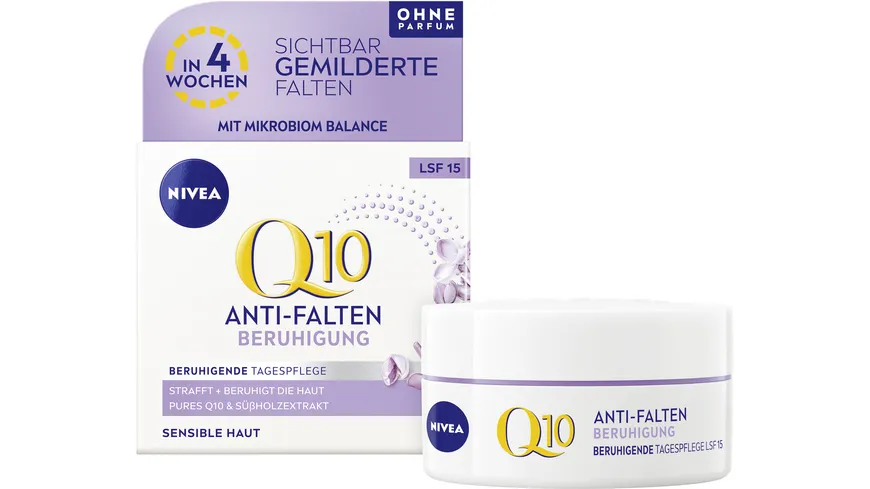 NIVEA Q10 Anti-Falten Beruhigende Tagespflege Sensible Haut LSF15 50 ml