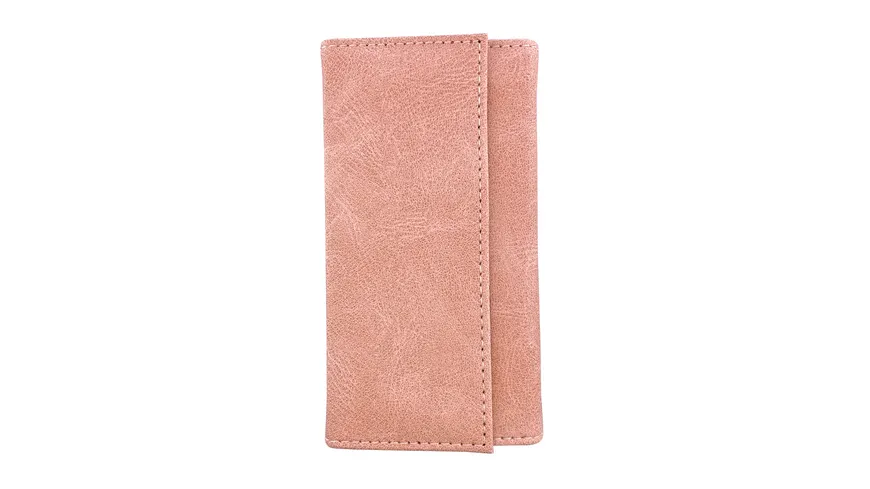 Maniküre Etui mit Druckknöpfen, 5-teilig, Rosa meliert Rosa Meliert