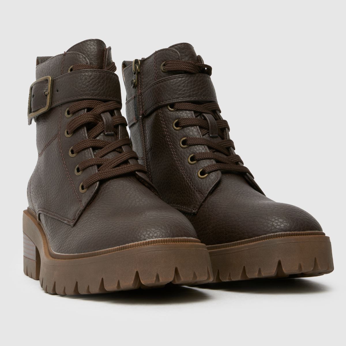 Blowfish Malibu – Mörkbruna jaggerboots