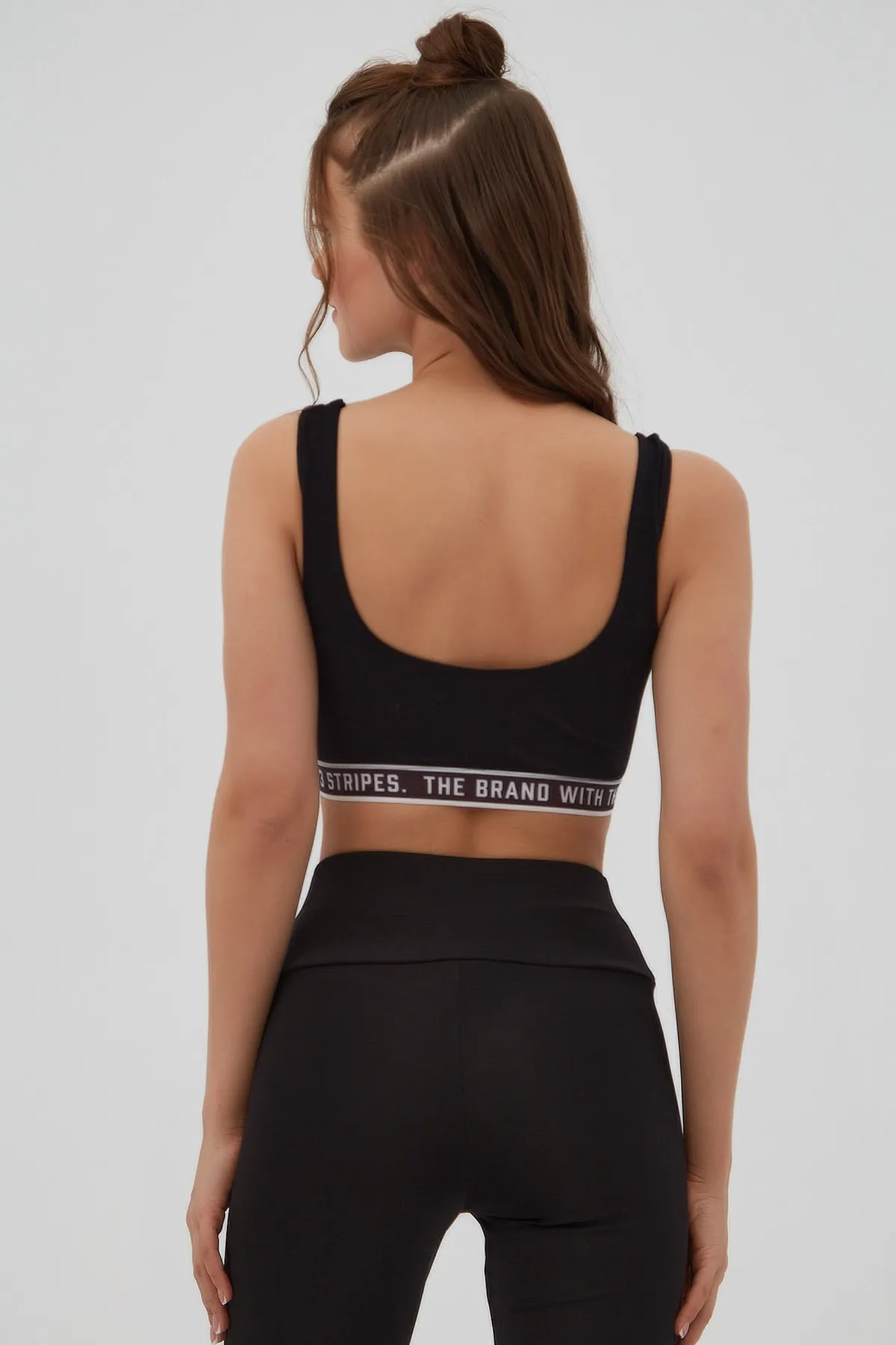 Pattaya  Gestreifter Sport-BH mit Text für Damen P21s201-2173