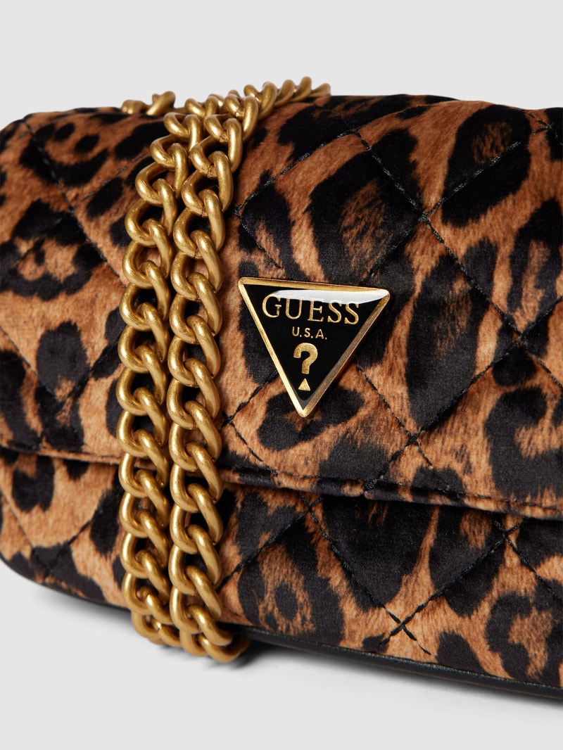 Handtasche mit Animal-Print Modell 'CESSILY' in dunkelgelb