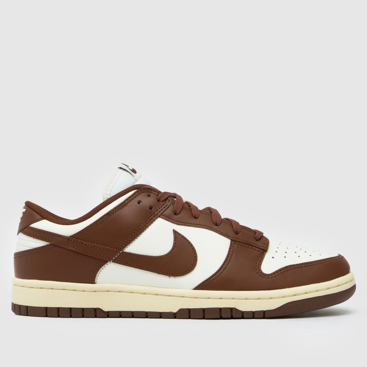 Nízké tenisky Nike Dunk v bílé a hnědé barvě