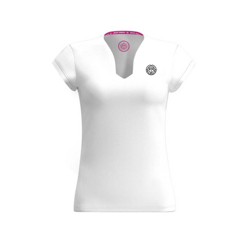 BIDI BADU Pure Wild V-Neck Tee Tennisshirt Damen