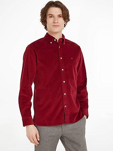 TOMMY HILFIGER Herren Cordhemd FLEX SOLID Regular Fit