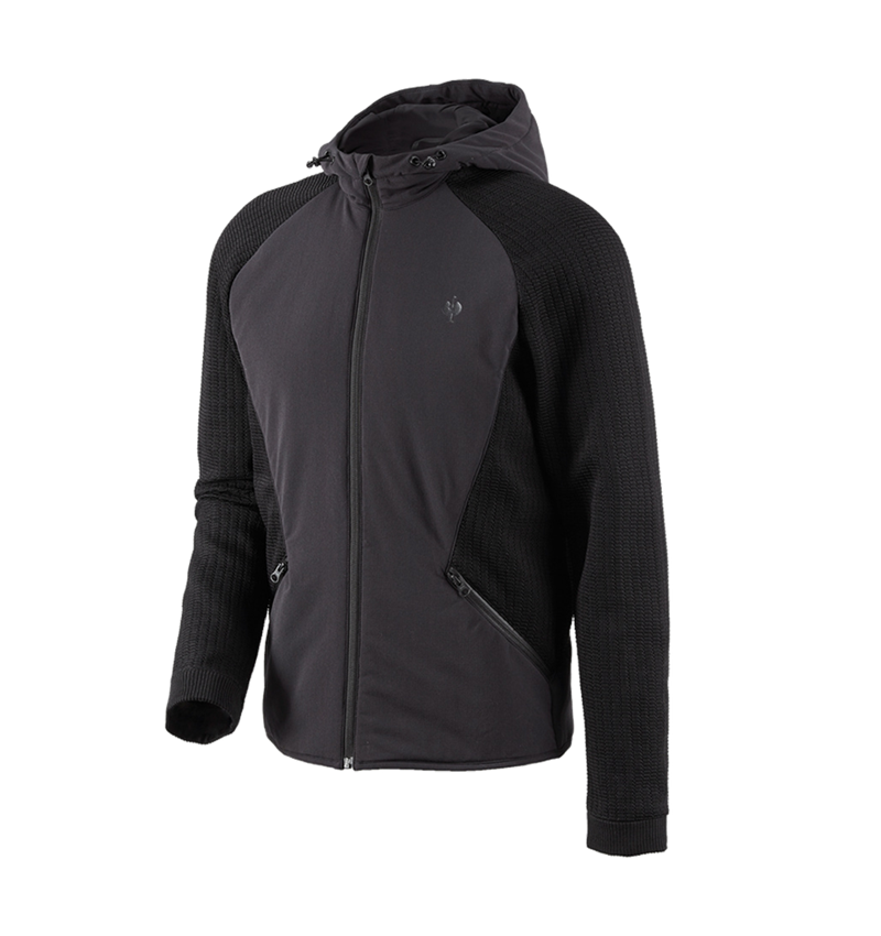 Hybrid Kapuzenstrickjacke e.s.trail