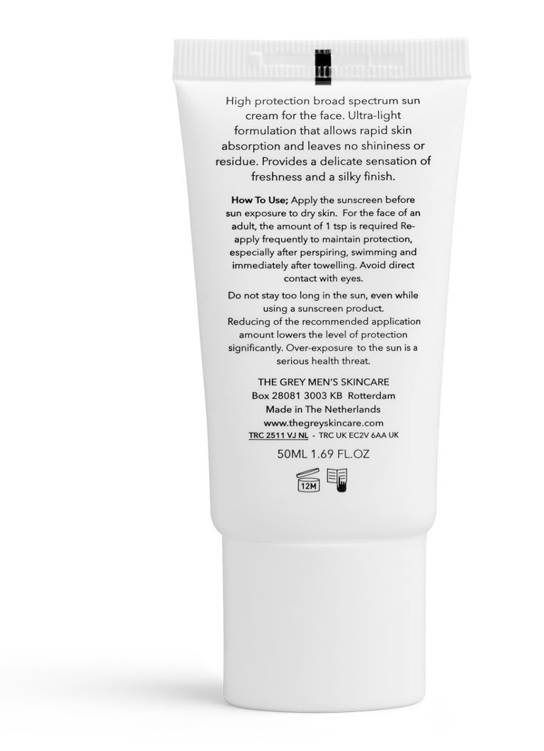 THE GREY Protezione Viso Quotidiana SPF50 - Cremă de protecție solară zilnică SPF50