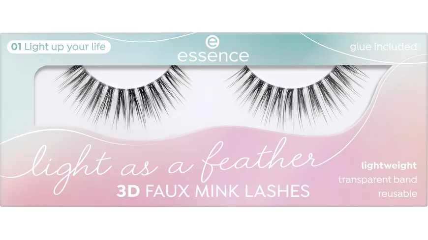 essence Light as a feather 3D faux mink lashes light up your life