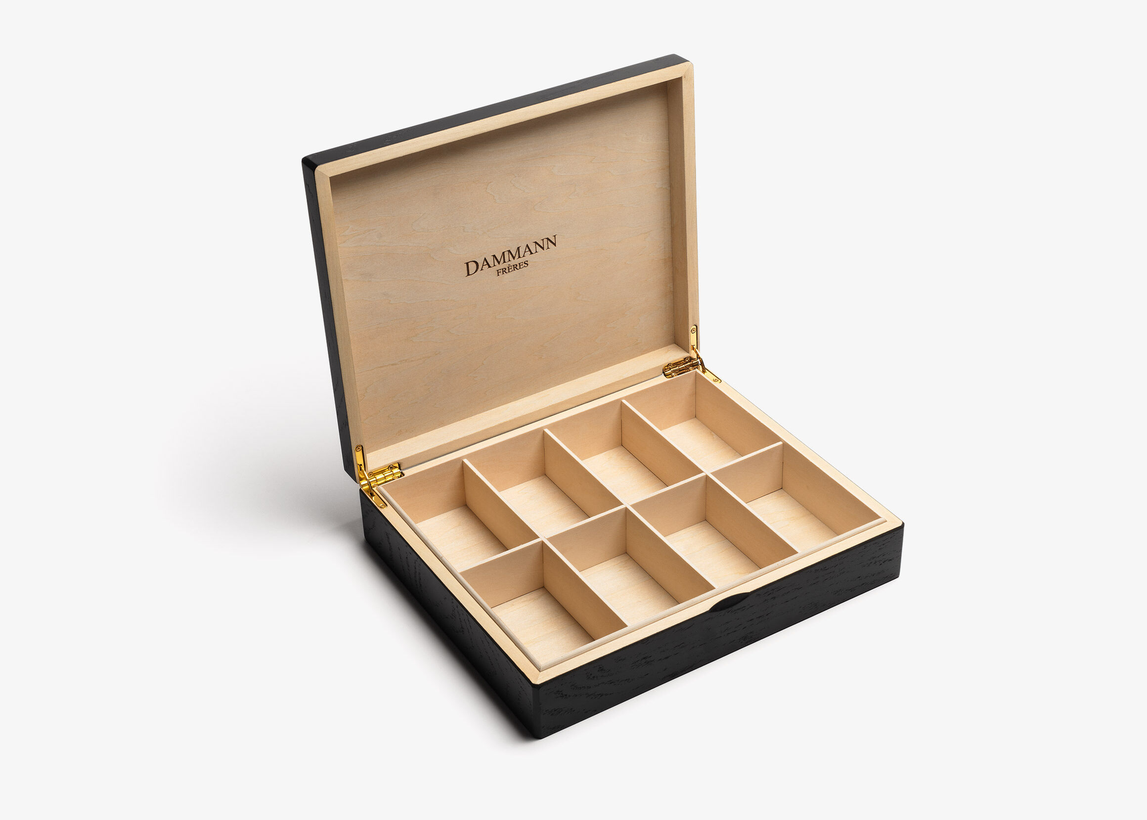 Coffret bois noir vide