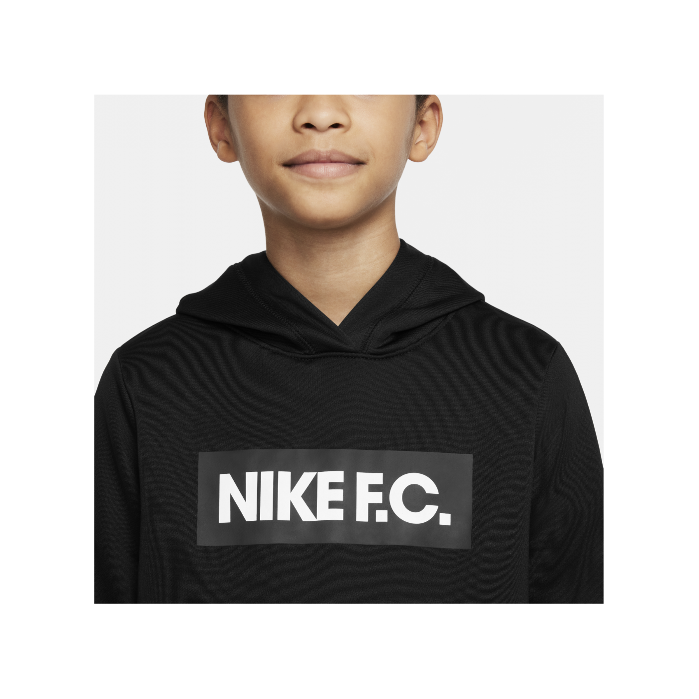 Nike F.C. Hoody Kids Schwarz Weiss F010