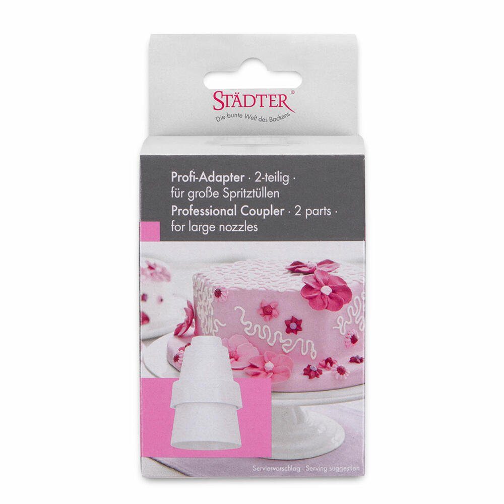 STÄDTER Spritzbeutel Profi-Adapter Groß 2-tlg.