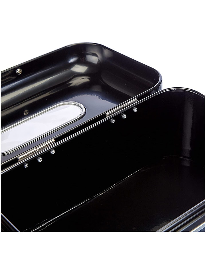 Echtwerk Brotkasten in Schwarz - (B)30 x (H)16,5 x (T)20 cm günstig kaufen onesize
