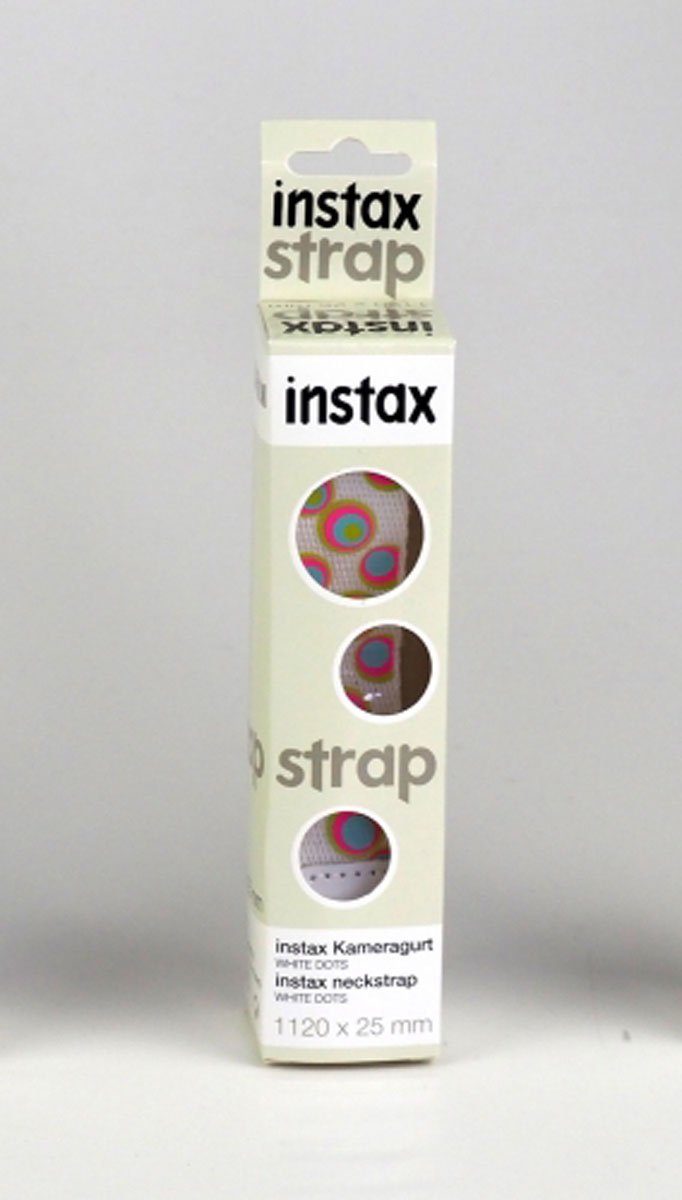 FUJIFILM Instax Tragegurt Withe Dotes Sofortbildkamera