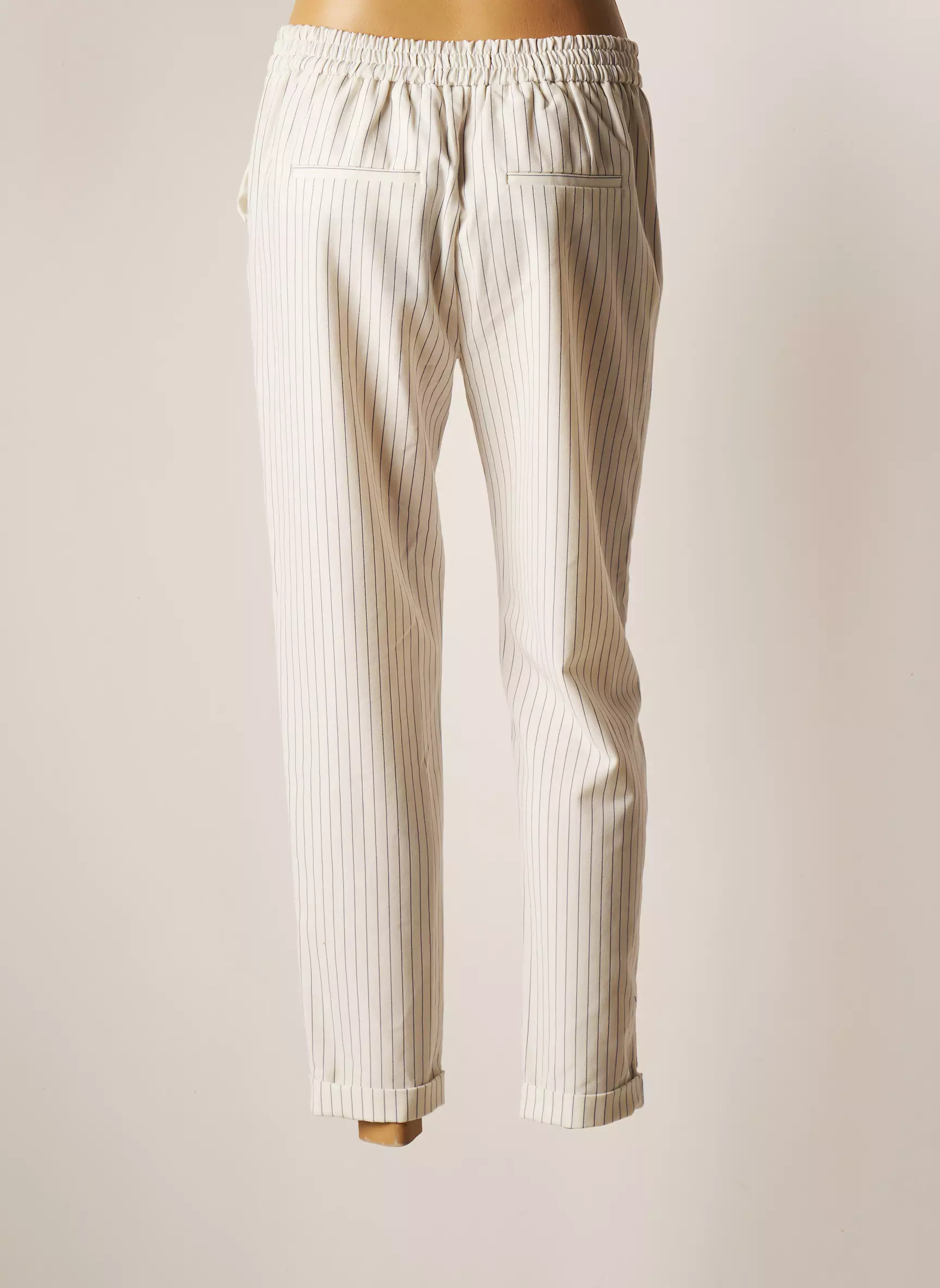 Vero Moda Pantalons Chino Femme couleur blanc