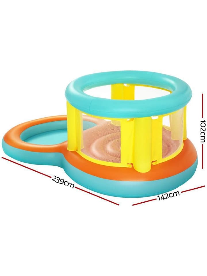 Bestway Hüpfburg mit Planschbecken Jumptopia Bouncer 239x142x102cm in mehrfarbig günstig kaufen onesize