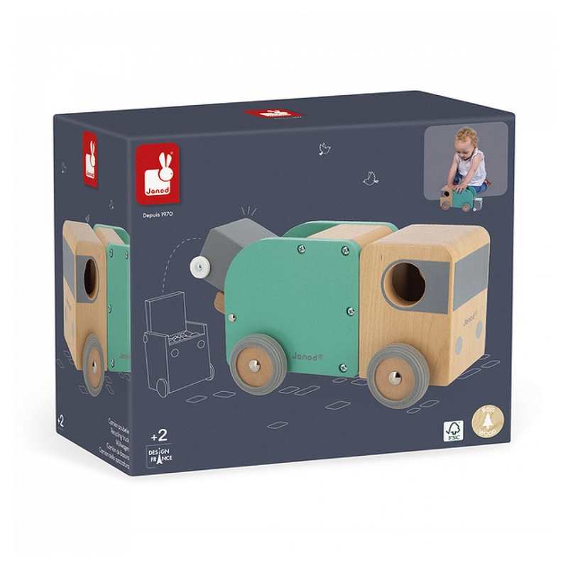 Camion poubelle Bolid en bois