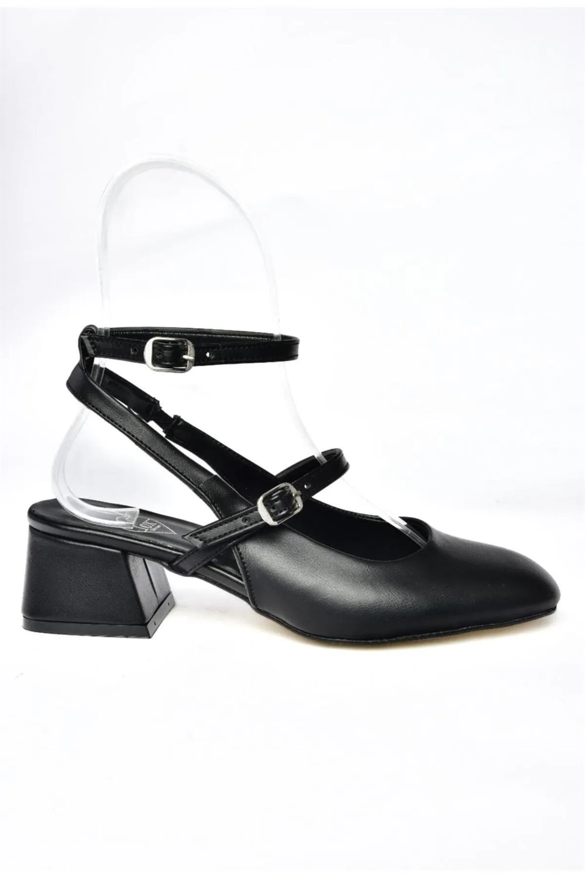 Fox Shoes  P654137009 Schwarze Mary Jane Damenschuhe mit niedrigem Absatz Maryjane