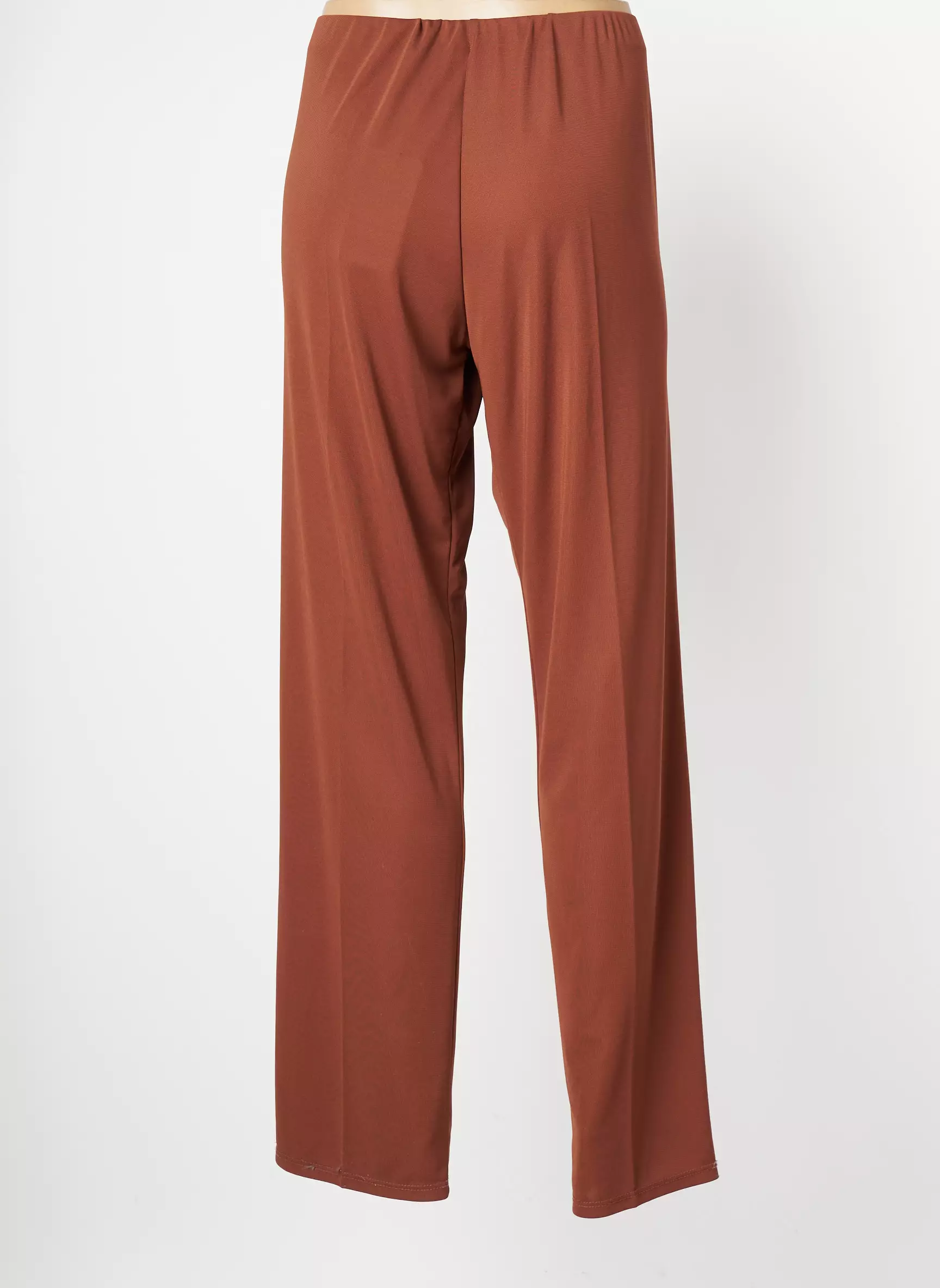 Joy Pantalons Droits Femme couleur marron