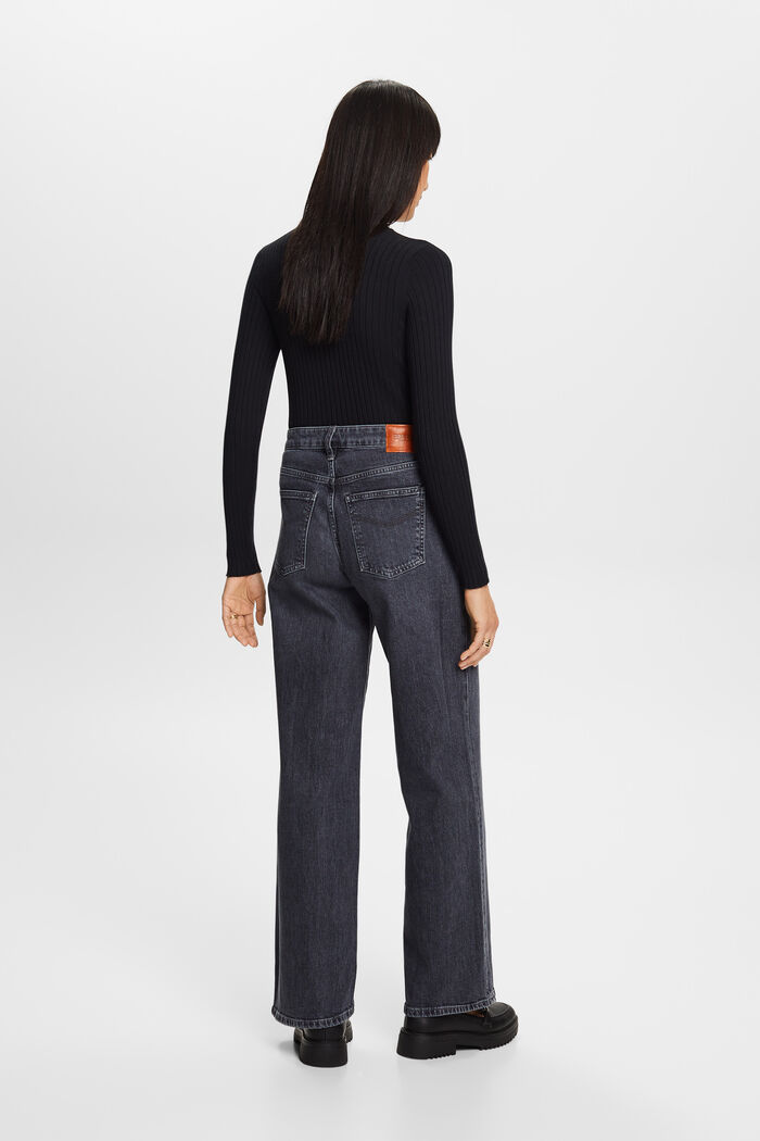 Jeans mit hohem Bund und geradem Bein