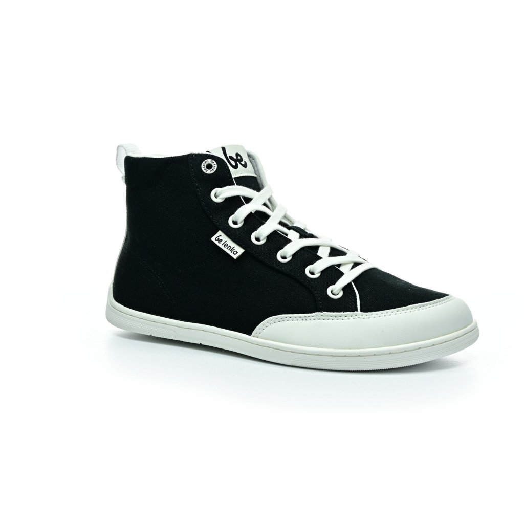 Be Lenka Rebound High Top Black&White Barfußschuhe