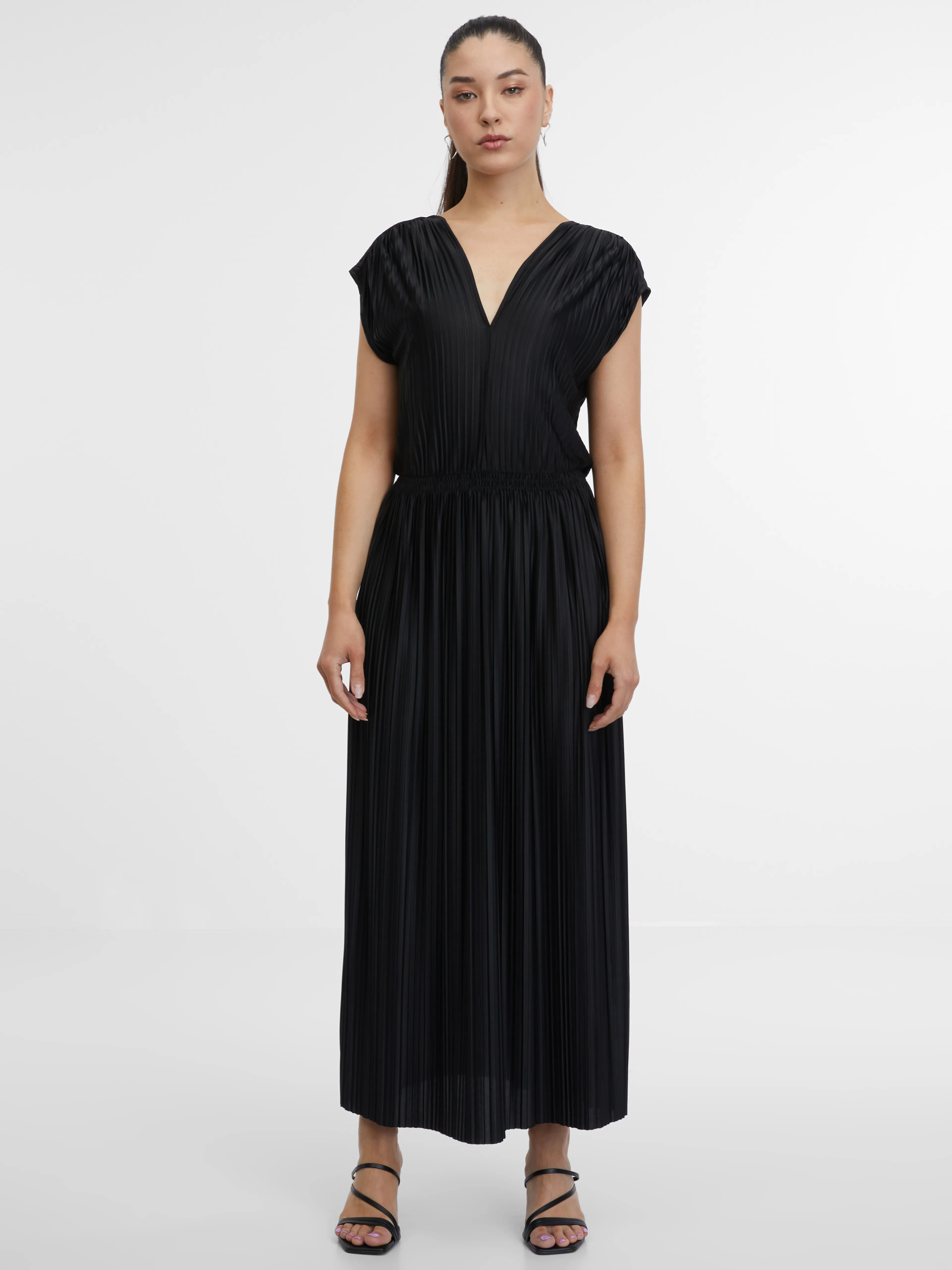 Schwarzes Damen-Midikleid ORSAY