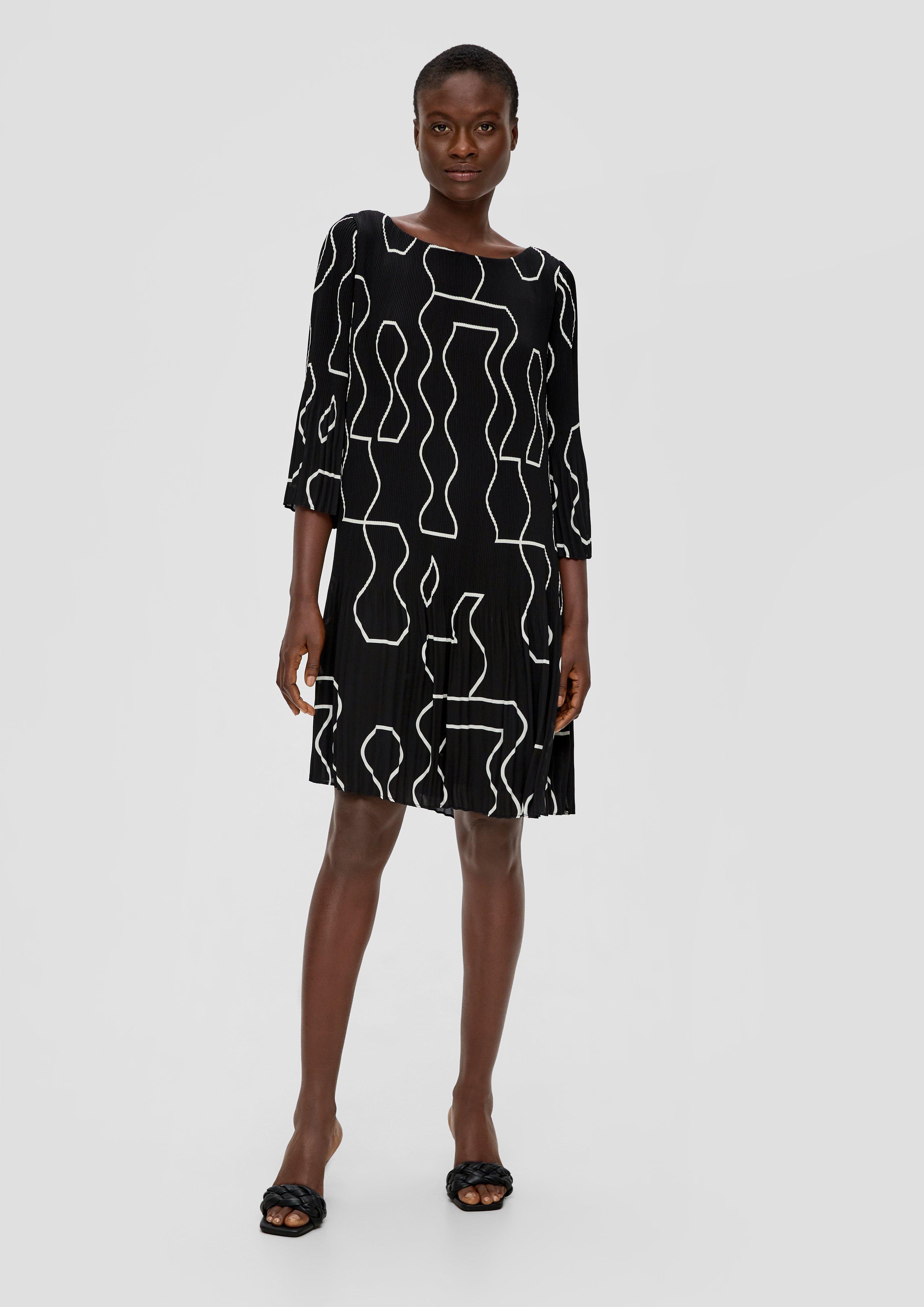 Minikleid mit Plisseefalten  2137961-99A5