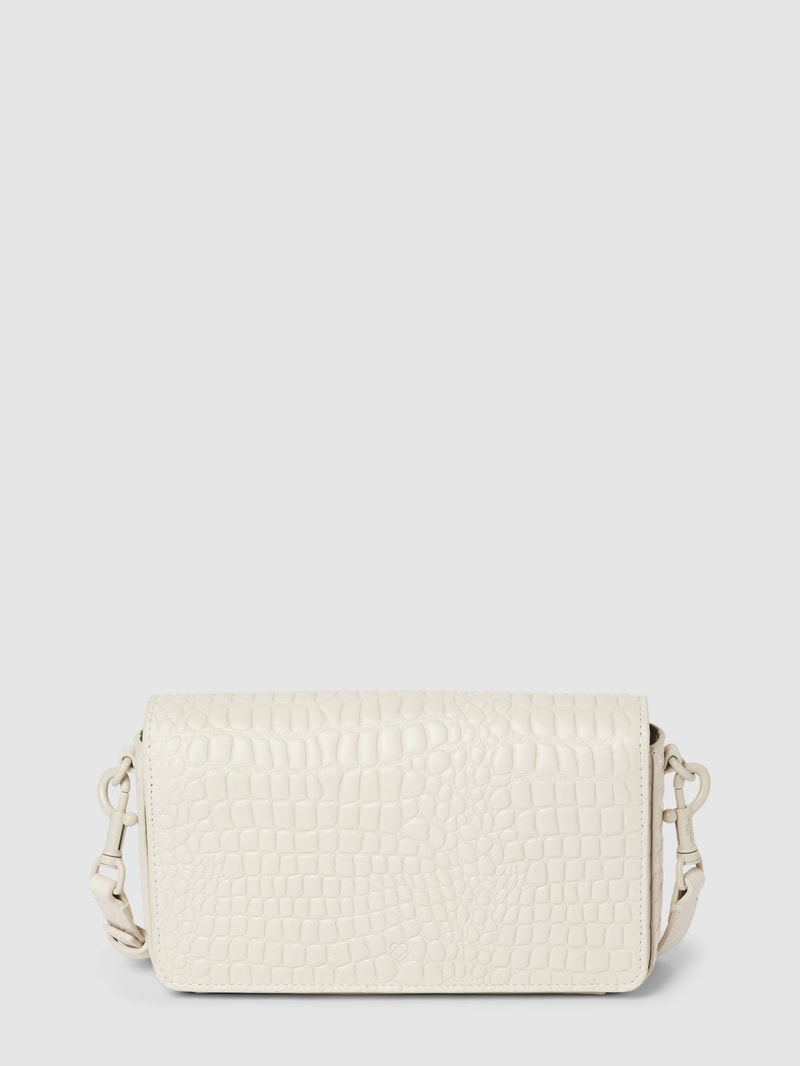 Crossbody Bag mit Schlangenmuster Modell 'PAM' in offwhite