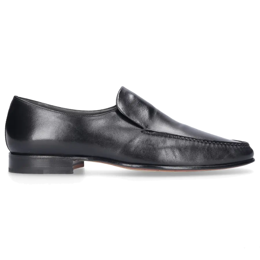Moreschi - Slipper 021991 Känguruleder - schwarz