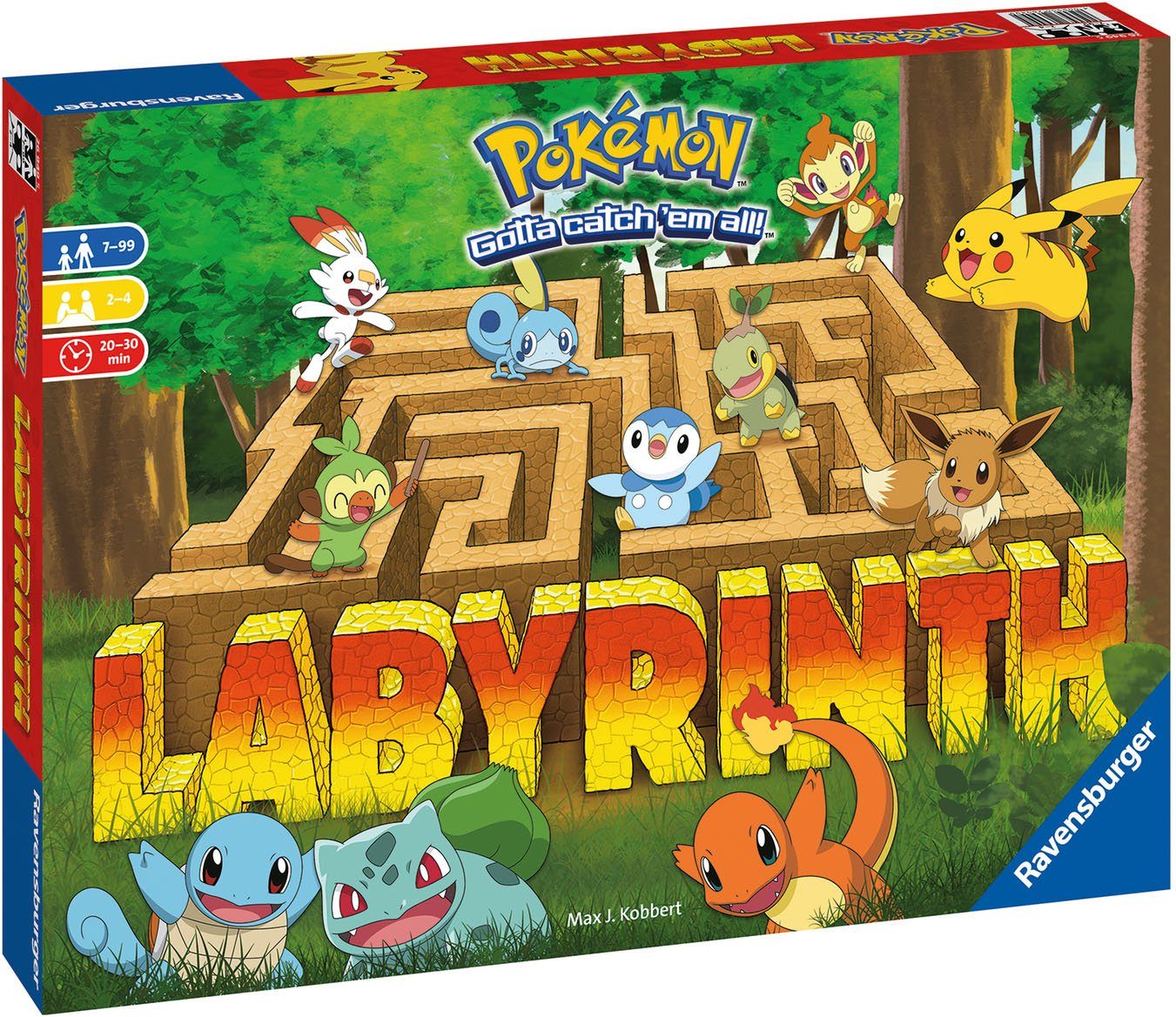 Ravensburger Spiel, Familienspiel Pokémon Labyrinth, FSC® - schützt Wald - weltweit; Made in Europe