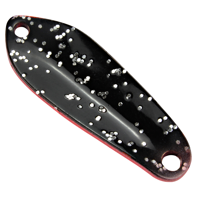 FTM Trout Spoon Boogie (1,6 g, Schwarz/Rot Glitter UV)