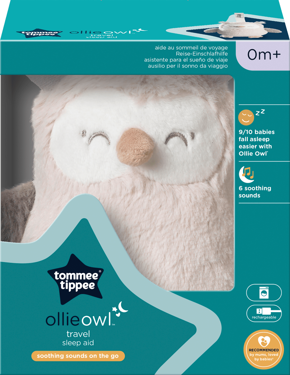 Einschlafhilfe wiederaufladbar für unterwegs, Ollie die Eule, 1 St