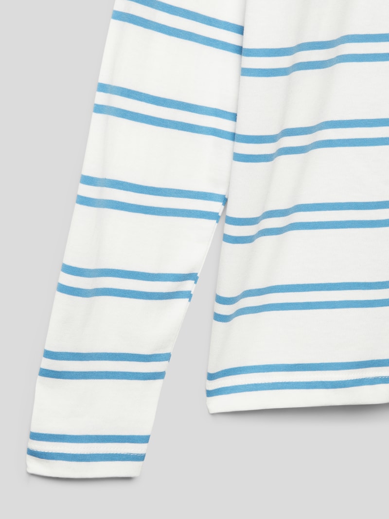 Longsleeve mit Streifenmuster in blau