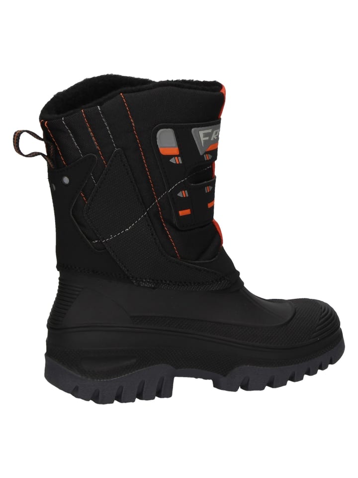 Spirale Kinder-Winterstiefel Frodo gefüttert in schwarz/orange günstig kaufen