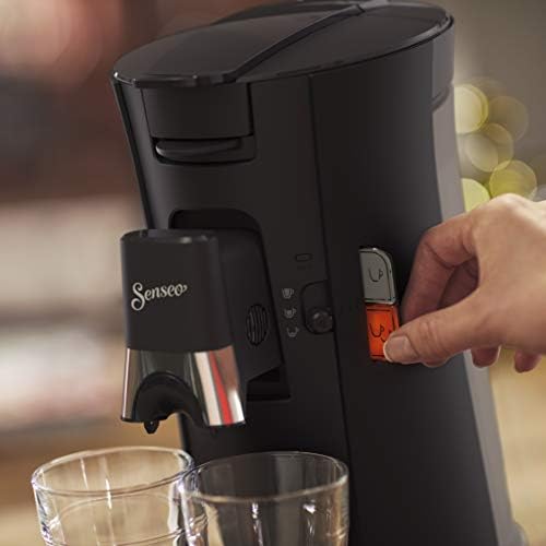 Philips SENSEO Select Machine à café à dosettes, Intensity Plus, Crema Plus, Sauge, Une ou deux tasses à la fois, Bec verseur métallique ajustable (CSA240/61)