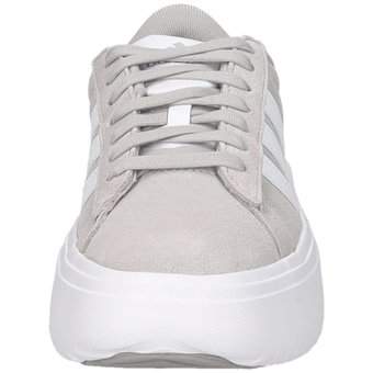 adidas Grand Court Platform Suede in grau