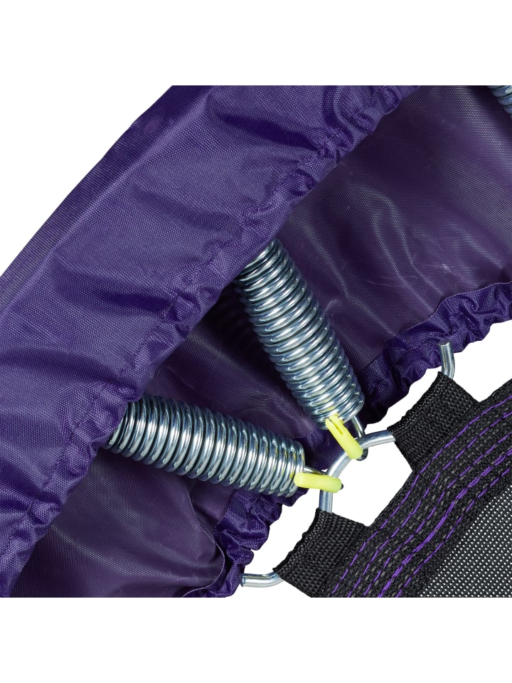 relaxdays Trampolin mit Haltestange in Schwarz-Lila - Ø 102 cm günstig kaufen onesize
