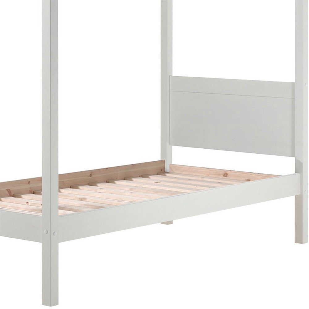 Kindermöbel 24 Himmelbett Leonore inkl. Rolllattenrost Kiefer
