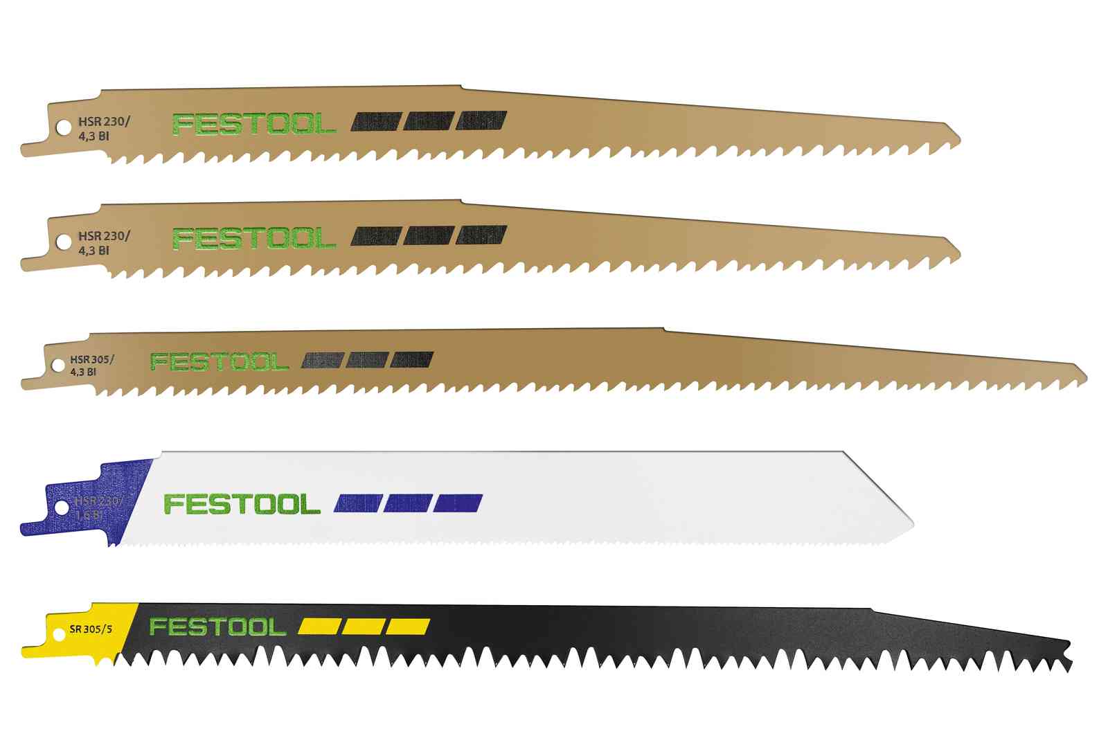 Accessoires Festool 577496 Jeu de lames de scie alternative RS-Sort/5