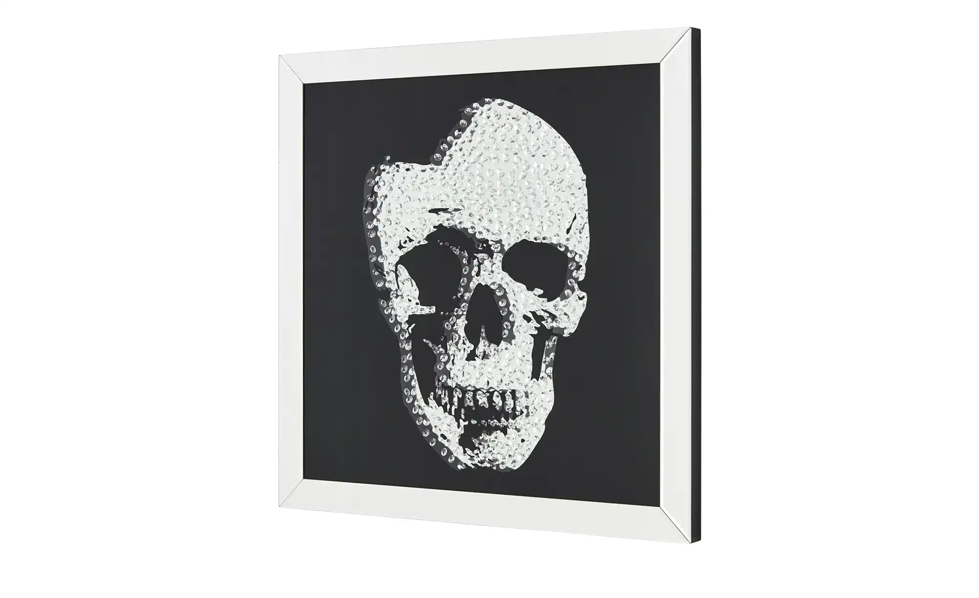 Wandspiegel mit Totenkopf
