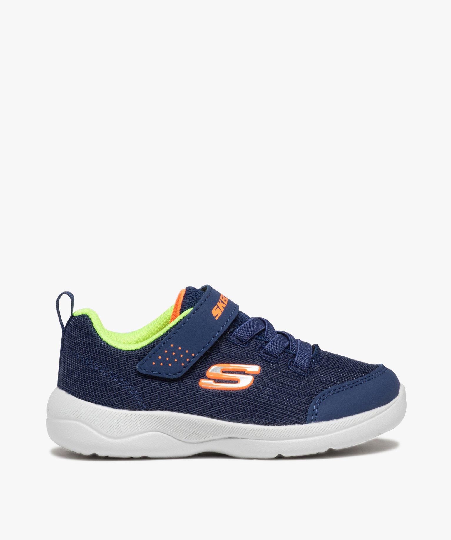 Baskets Garçon légères en mesh détails fluo - Skechers marine | GEMO