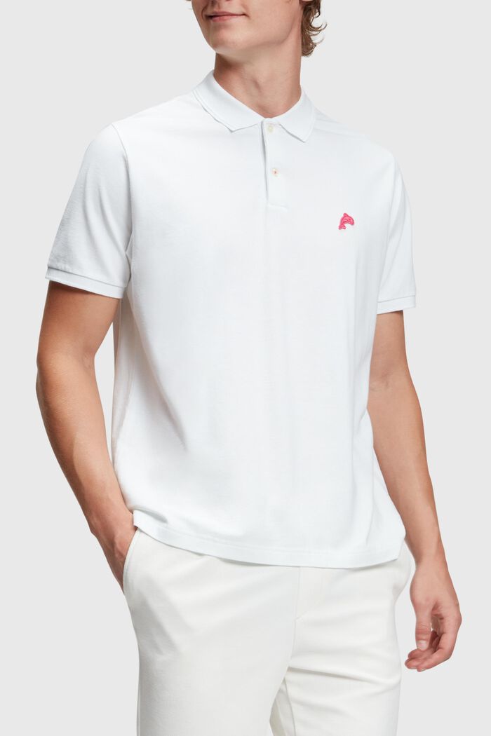 Klassisches Tennis-Poloshirt mit Dolphin-Batch