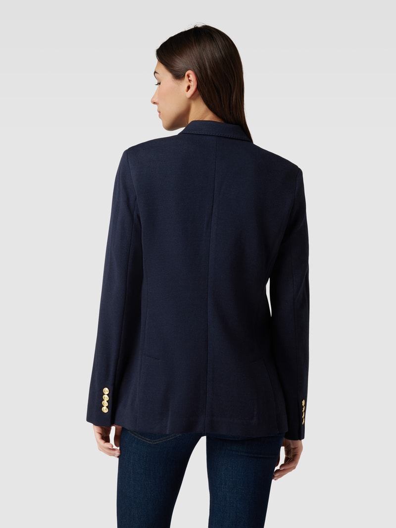 Blazer mit Reverskragen in marineblau