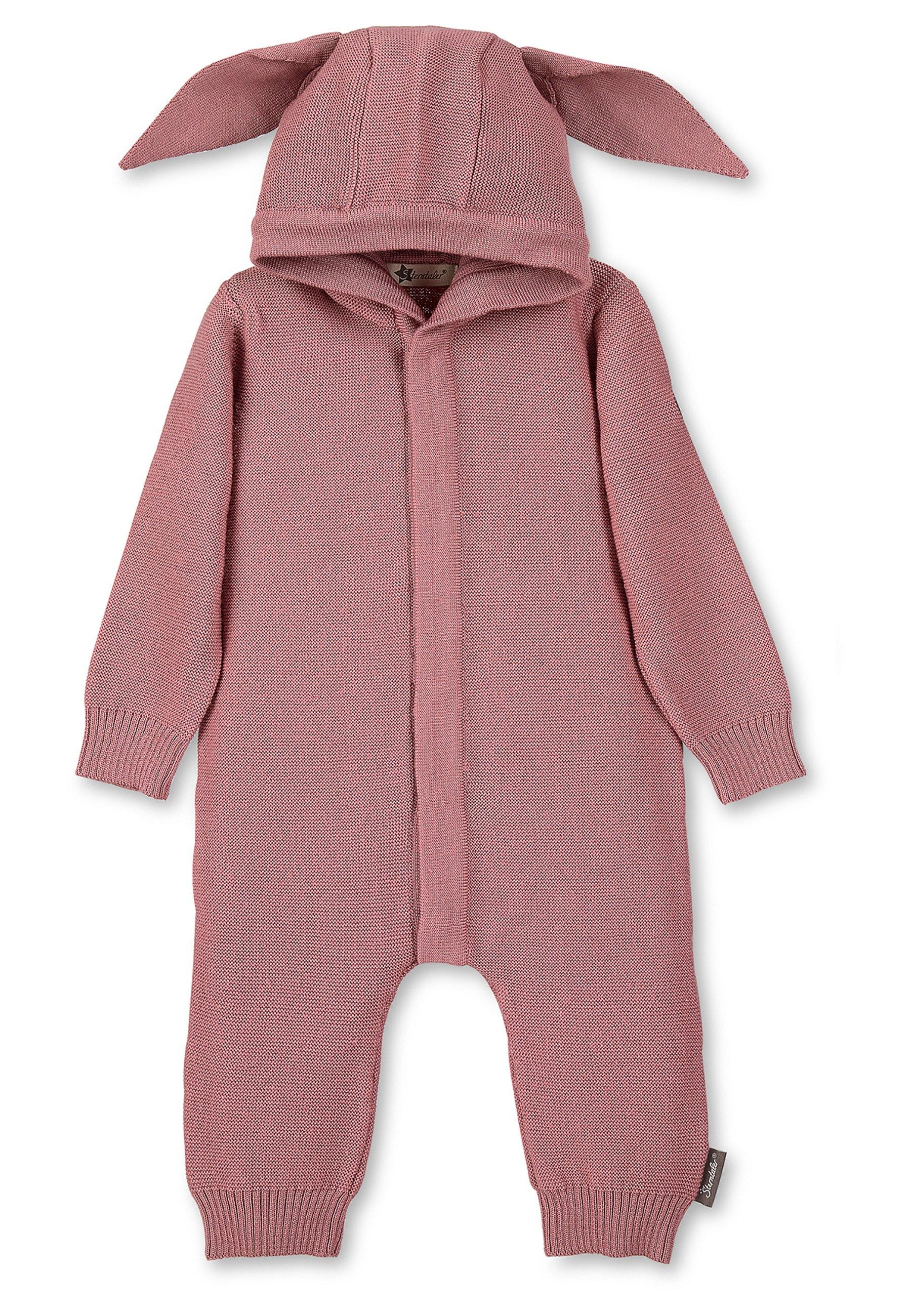 Strick-Overall aus Wolle (Merino) mit Kapuze